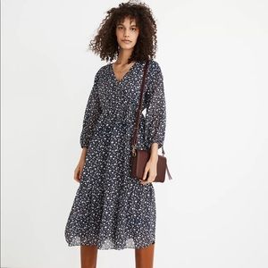 Tie Waist Midi Dress- Harvest Vine Floral Print